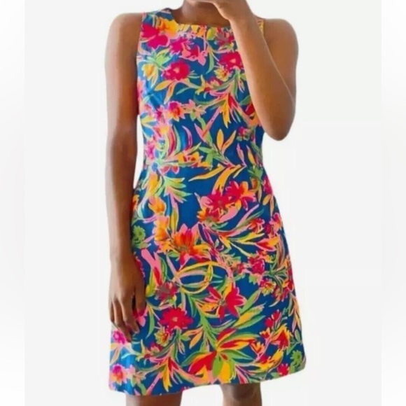 J. Crew Dresses & Skirts - J Crew Tropical Floral Shift Dress Sz 0